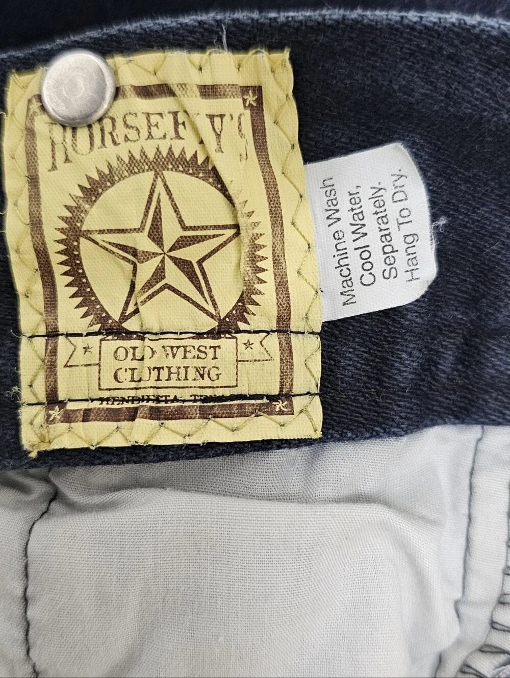 Vintage Horsefly's Old West Clothing Jeans Western Men's Fly Button Size 30x29